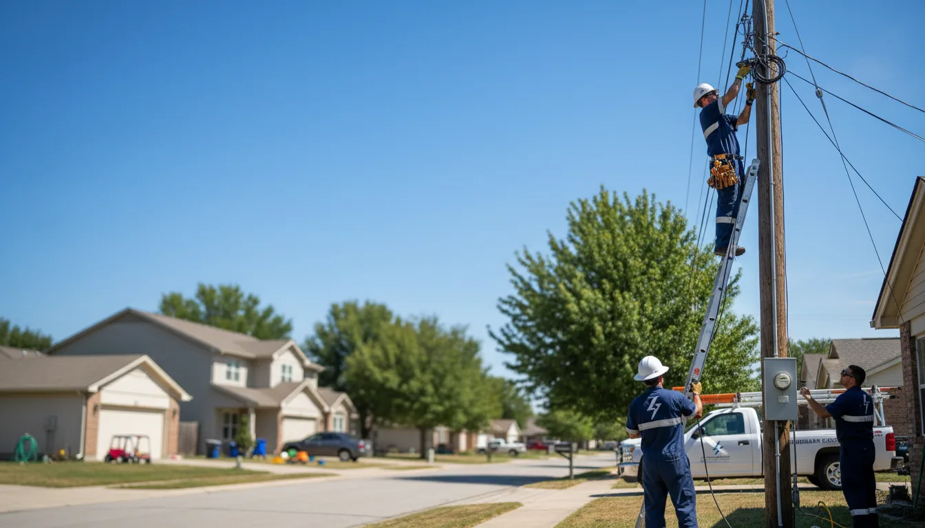 Residential electrician providing installation services in Duncanville, AL